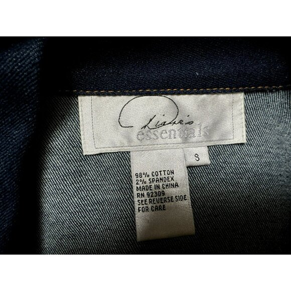 Diane's Essentials Women's New York Theme Beaded Embellished Denim Jacket Sz S - Picture 10 of 10